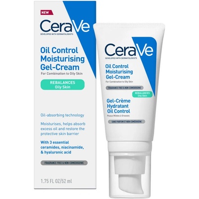 CeraVe Hydratační gel-krém s technologií pomáhající absorbovat kožní maz 52 ml