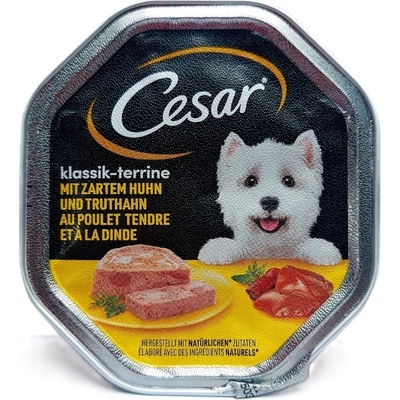 Cesar Adult Classic Terrine kuřecí a krůtí 150 g