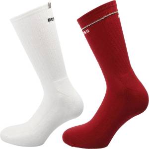 Boss Чорапи Boss 2 Pack of Quarter Length Socks with Logo Details - Red