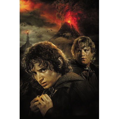 Plagát, Obraz - Pán Prsteňov - Sam and Frodo, 26.7 × 40 cm