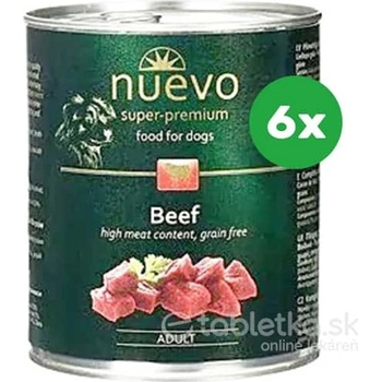Nuevo Dog Adult Beef 6 x 800 g