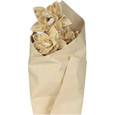 Sada sušených béžových květin jiřinka Fleur Dahlia – 55 cm / 3ks - Chic Antique