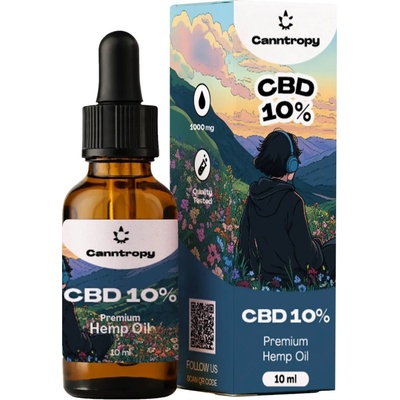 Canntropy CBD Konopný Olej 10% 1000mg 10 ml