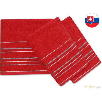 Praktik Textil ručník Zara červená 50 x 100 cm
