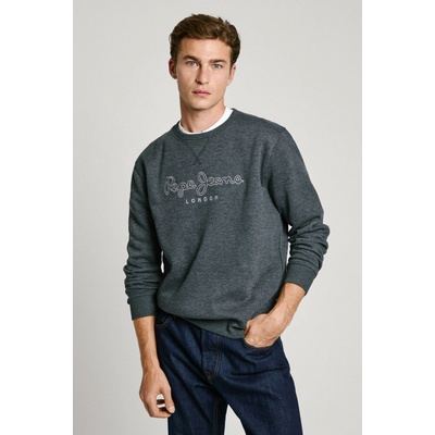 Pepe Jeans mikina NEW NOUVEL CREW šedá