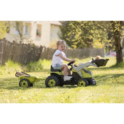 Smoby Farmer Max 710109 Traktor s nakladačom a prívesom