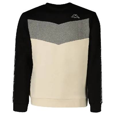 Блуза Kappa Idisson Active Man sweatshirt - Beige (Black / White Natural / Grey Ultim)