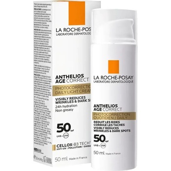 La Roche-Posay Дневен защитен крем против петна и стареене на кожата SPF 50, La Roche Posay Anthelios Correct Phytocorrection Daily Light Cream SPF50 50ml