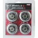 Sestava čirých PU koleček 70x24 + ložiska ABEC7 NILS Extreme