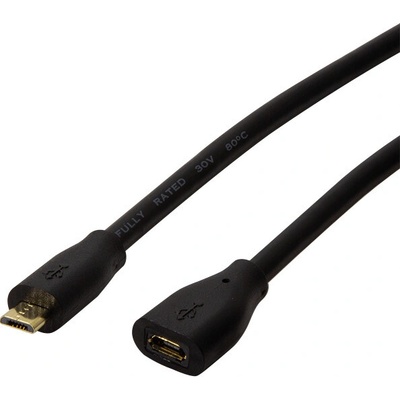 Logilink CU0125 USB 2.0, USB B micro vidlice, USB B micro zásuvka, 5m