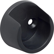 Walteco Držák šatní tyče, průměr 25 mm plast, černý 2 ks 60001