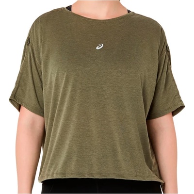 Asics Дамска тениска Asics Women's Nagino Run Adjustable S/S Top Running shirt - Dark Olive (916-4756-0513)