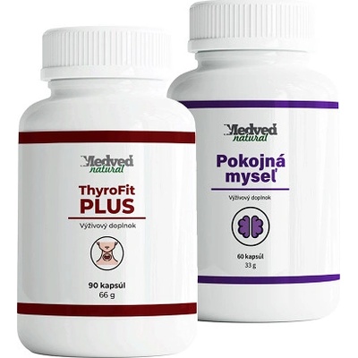 Medveď Natural Thyrofit Plus 90 kapsúl + Pokojná myseľ 60 kapsúl