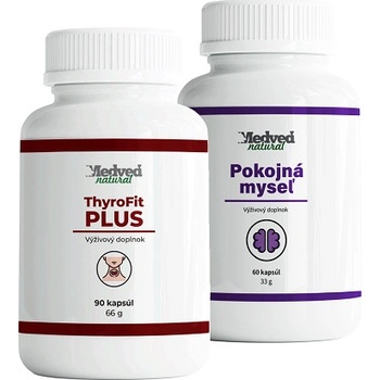 Medveď Natural Thyrofit Plus 90 kapsúl + Pokojná myseľ 60 kapsúl