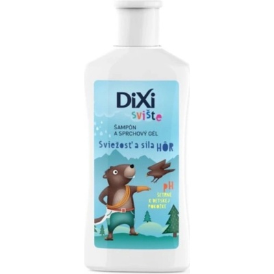 Dixi Svište šampón a sprchový gél sviežosť a sila hôr pre deti 100 ml