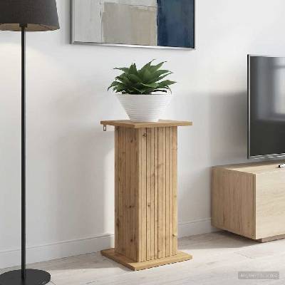 vidaXL Стойка за растения 2 бр. Дъб артизан 30, 5 x 30 x 60, 5 см (899797)