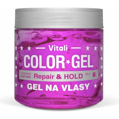 Color gel na vlasy fialový Aloe Vera 390ml