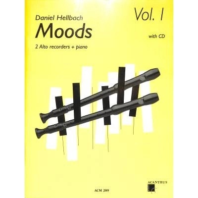 Moods 1 + CD od Hellbach Daniel skladby pre dve altové flauty a klavír