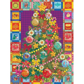 Cobble Hill - Puzzle Christmas Tree Quilt - 275 piese