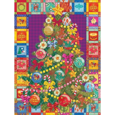 Cobble Hill - Puzzle Christmas Tree Quilt - 275 piese