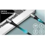 LogiLink USB-C 480 Mb/s, 100W 1.5m braided black