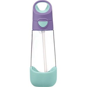 b.box Bottle with Straw шише със сламка Lilac Pop