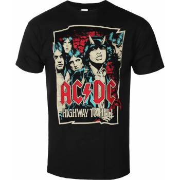 ROCK OFF Мъжка тениска AC/DC Highway To Hell - Скица - Черен - ROCK OFF - ACDCTS77MB