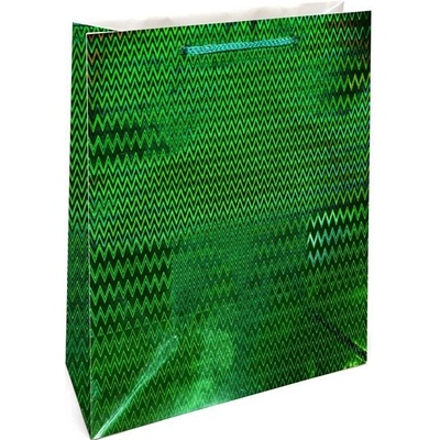 Nekupto Dárková taška střední hologram Zelená