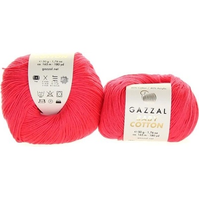 Příze Baby Cotton 3458 neon červená