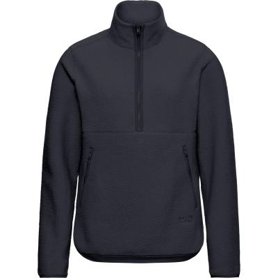 Jack Wolfskin Дамски поларен пуловер Jack Wolfskin Women's Lite Curl Halfzip Fleece jumper - Dark Navy - размер XL (105-7188-0115)