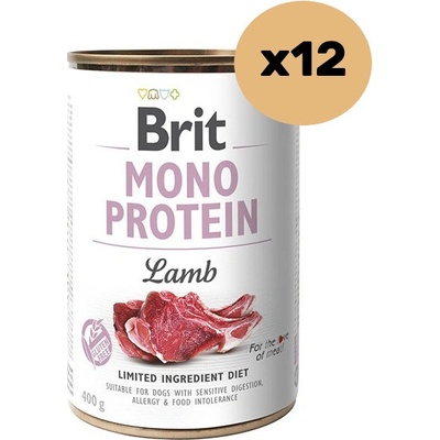 Brit Mono Protein Lamb, 12 x 400 g