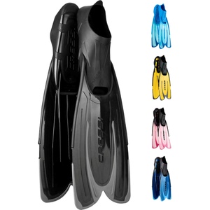 CRESSI Agua Fins Swimming Fins - Adjustable Foot Section for Diving - Ergonomic Short Fins Adults & Children - Durable Fin Material - Black/Sheer Joy - 41/42 - CA205041 (CA205041)