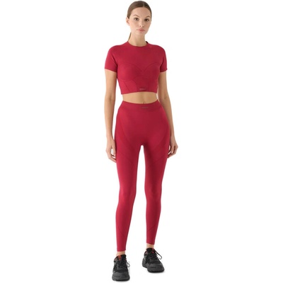 4F-TIGHTS FNK F389-RAW24TFTIF389-60S-BURGUNDY Červená