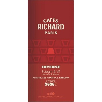 Cafés Richard Кафе капсули Cafes Richard Intense съвместими с Nespresso, 10 капсули