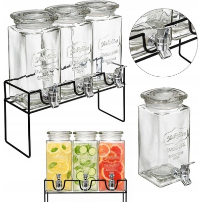 Secret de Gourmet Nádoby na limonádu MODERN na stojanu 3 x 1,5L – Zboží Mobilmania
