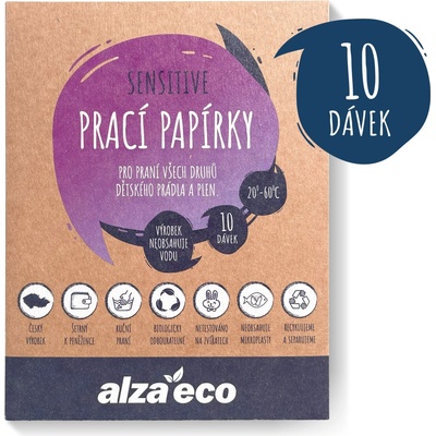 AlzaEco prací papírky Sensitive 10 praní