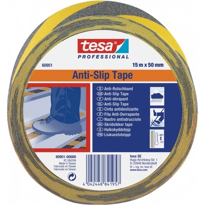 Tesa Protiskluzová samolepicí páska výstražná 15 m x 50 mm černožlutá 60951-00000-01