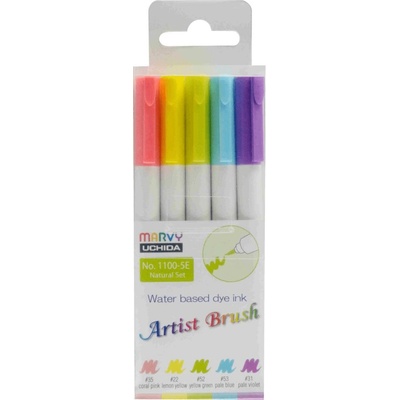 Marvy Uchida Artist Brush 1000-5E set NATURAL