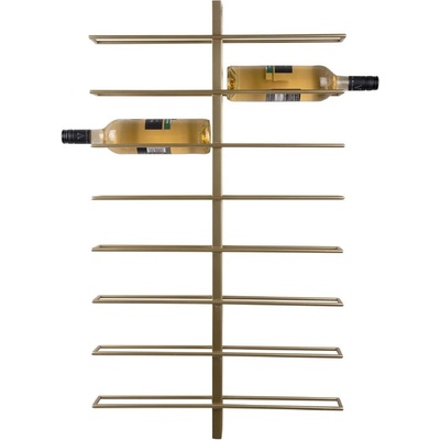 PT LIVING Метална стойка за вино, монтирана на стената, в златист цвят брой бутилки 16 Dual - PT LIVING (PT4091GD)