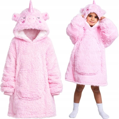Cozy Noxxiez CH305 Jednorožec hřejivá televizní mikinová deka s kapucí