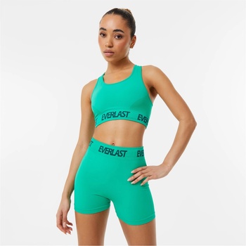 Image 1 of Everlast Seamless Logo Sports Bra Womens - Holly Green