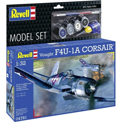 REVELL ModelSet letadlo 64781 Vought F4U1A Corsair 1:32