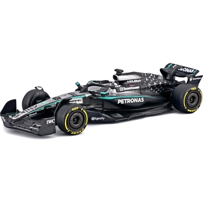 Метална количка Bburago - Mercedes-AMG Petronas F1 W16, #63 George Russell, 1: 64 (18-58002-R)
