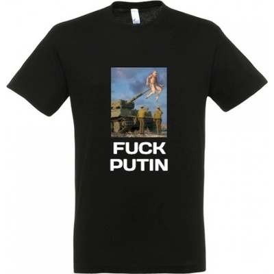 Fuck Putin Tank čierne