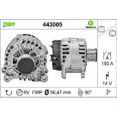 Alternátor VALEO 443005