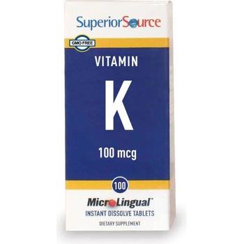 Superior Source Витамин К1 100 g 100 сублингвални таблетки | Superior Source (90720 SS)