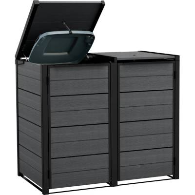 Hide Away box na popelnici 240 l šedá