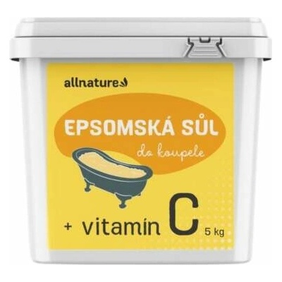ALLNATURE Epsomská soľ do kúpeľa s vitamínom C 5 kg