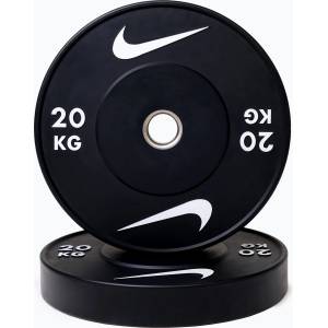 Nike strength Бъмпер тежести Nike Strength Rubber Bumper Plates 20 kg black/white