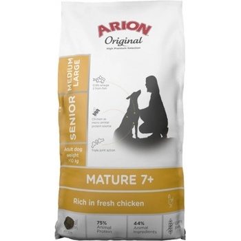 ARION Original Mature 7+ Senior Medium & Large Chicken суха храна за кучета с пилешко месо 12кг